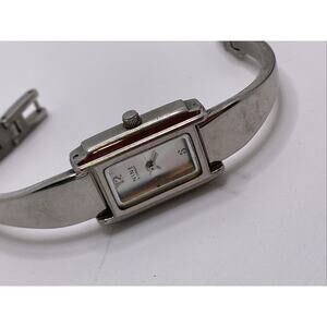 Nine And Company Womens Silver Tone Wuartz Watch Works New Battery